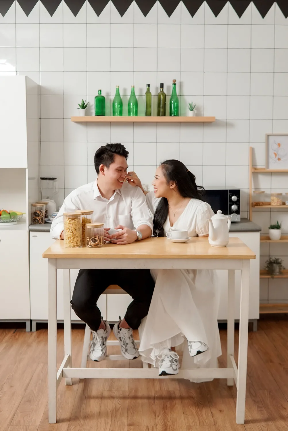 Morning, at Home — Handy and Sharon prewedding photograph